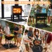 Ocalpur Grill Mat, 52"×38"for Outdoor Grills, BBQ Floor Mats, Fireproof & Oil-Proof Mat, Anti-Slip, Easy Clean, Reusable Custom Cut for Decks, Patios, Indoor Fireplace Mats