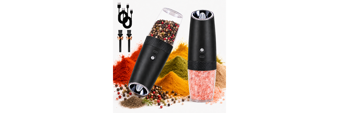 Ocalpur Electric Salt and Pepper Grinder Set